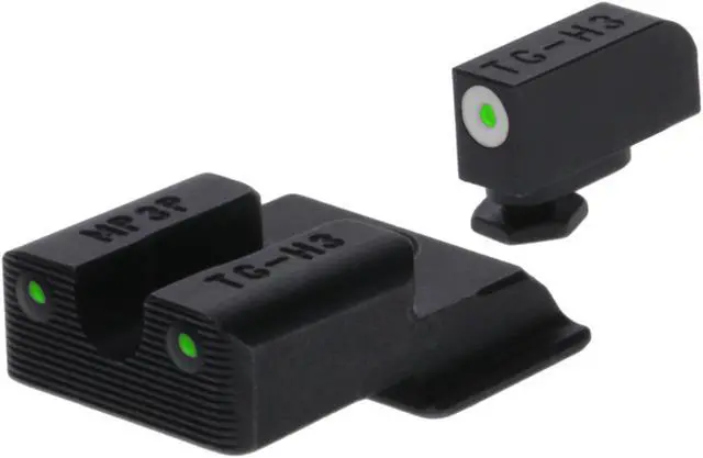 Alt view image 9 of 10 - TruGlo Tritium Pro Glow in the Dark Handgun Sight for Smith and Wesson EZ 0.380