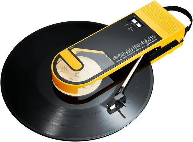 Alt view image 12 of 20 - Audio Technica Sound Burger - Portable Bluetooth Turntable - Yellow