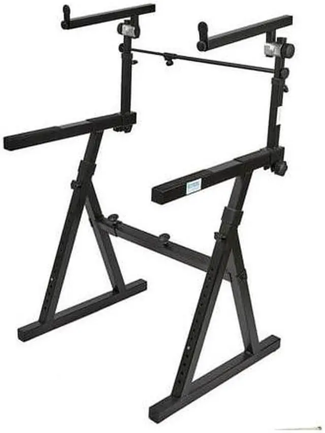 Alt view image 4 of 7 - Knox Gear Z-Style Two Tier Electronic Keyboard Piano Stand (Version 2)