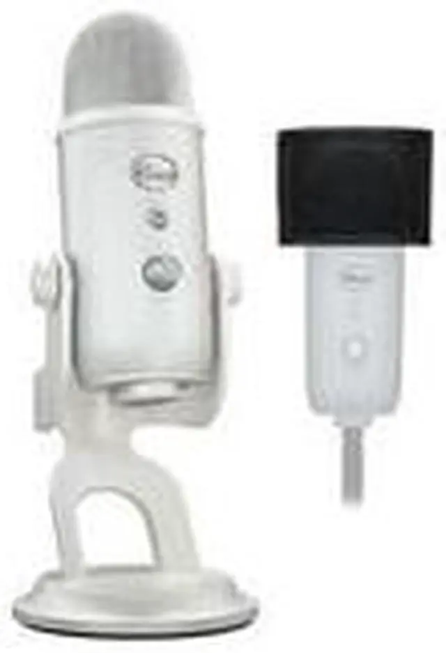 Alt view image 2 of 7 - Blue Microphones Yeti USB Microphone (White Mist) with Knox Gear Pop Filter