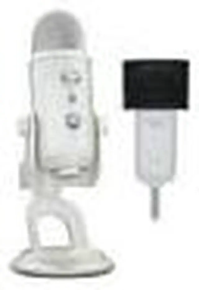 Alt view image 3 of 7 - Blue Microphones Yeti USB Microphone (White Mist) with Knox Gear Pop Filter
