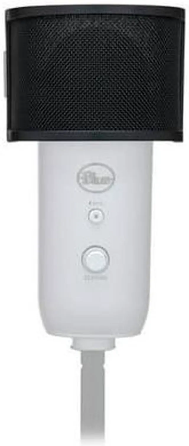 Alt view image 4 of 7 - Blue Microphones Yeti USB Microphone (White Mist) with Knox Gear Pop Filter