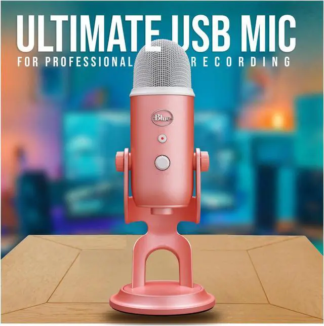 Alt view image 5 of 7 - Blue Microphones Yeti USB Microphone Aurora Collection (Pink Dawn) Bundle