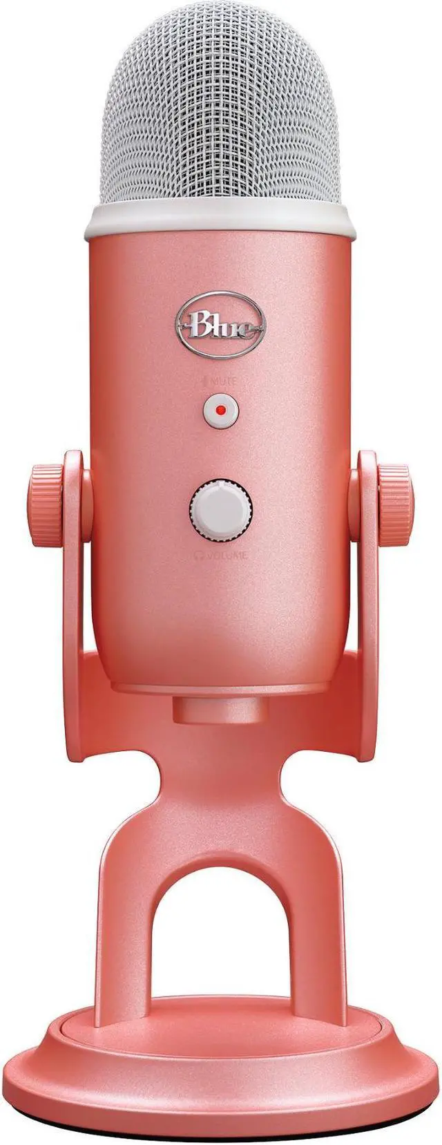 Alt view image 2 of 7 - Blue Microphone Yeti USB Microphone (Pink Dawn) with Webcam and 4-Port USB Hub
