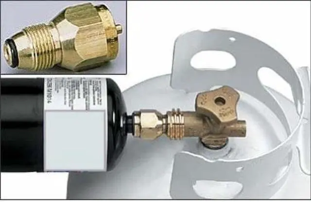 Alt view image 5 of 5 - MR. HEATER Female Cylinder Thread x Soft Nose POL LP Refill Adapter F276172