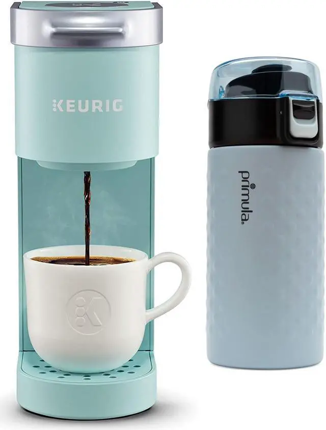 Alt view image 2 of 7 - keurig k-mini single serve coffee maker (oasis) bundle with 12-ounce double wall stainless steel tumbler (2 items)