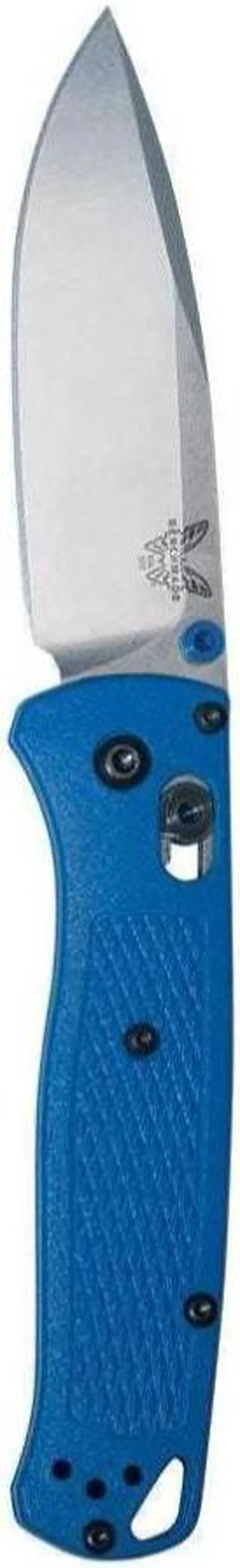 Alt view image 3 of 9 - Benchmade 535 Bugout Plain Drop-Point Blade Blue