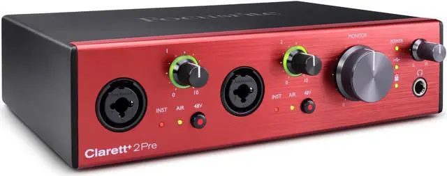 Alt view image 10 of 20 - Focusrite Clarett+ 2Pre 10-in / 4-out Audio Interface