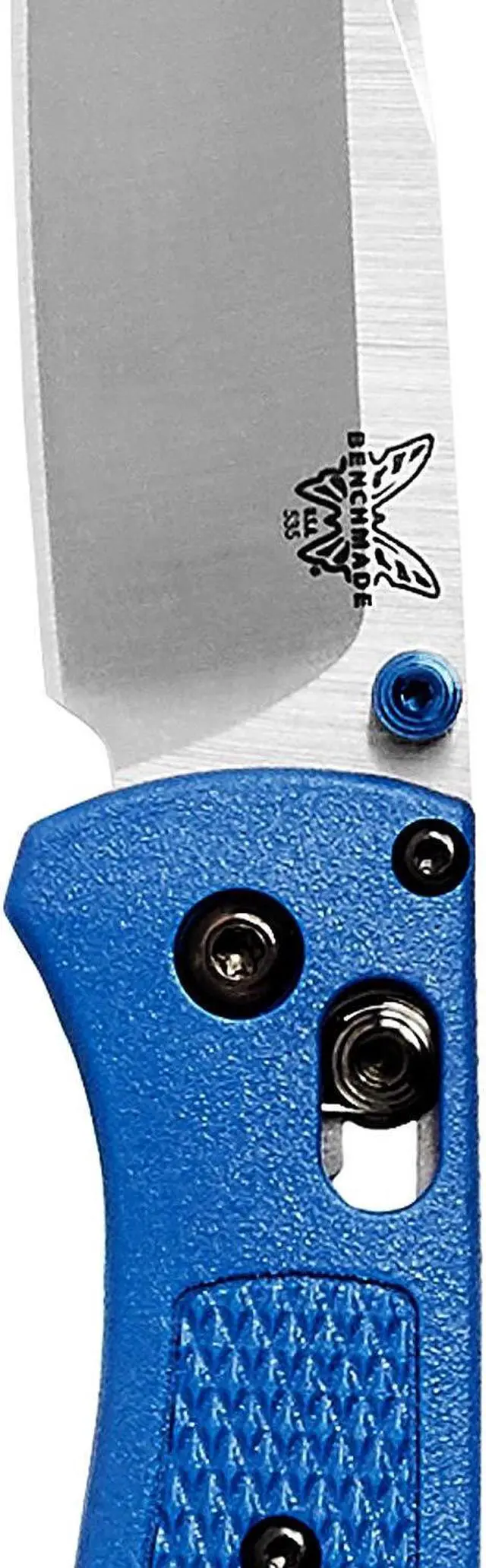 Alt view image 4 of 9 - Benchmade 535 Bugout Plain Drop-Point Blade Blue