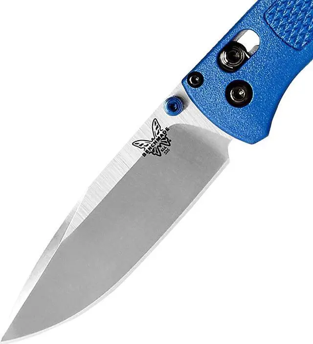 Alt view image 5 of 9 - Benchmade 535 Bugout Plain Drop-Point Blade Blue