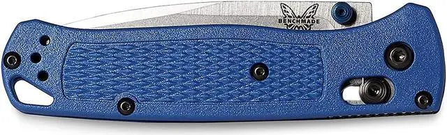 Alt view image 8 of 9 - Benchmade 535 Bugout Plain Drop-Point Blade Blue