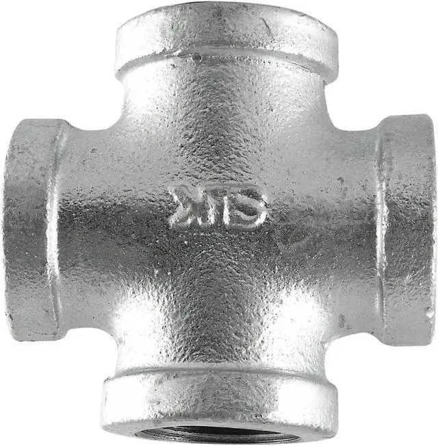 Alt view image 4 of 6 - LDR Industries 311CR-114 1-1/4-Inch Galvanized Zinc Coated Cross Malleable Pipe