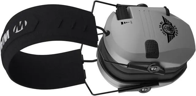 Alt view image 4 of 6 - Walkers Razor Slim Electric Earmuffs with Speakers (Talk To Me Goose Gray)