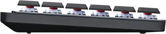 Alt view image 6 of 7 - Logitech MX Mechanical Illuminated Wireless Keyboard with USB Hub and Palm Rest
