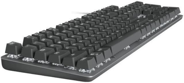 Alt view image 6 of 11 - Logitech K845 Mechanical Illuminated Keyboard, Mechanical Switches, Strong Adjustable Tilt Legs, Full Size, Aluminum Top Case, 104 Keys, USB Corded, Windows (TTC Brown Switches)