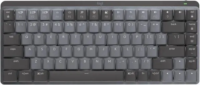 Alt view image 2 of 7 - Logitech MX Mechanical Mini Tactile Keyboard - Graphite w/Mouse & Palm Rest