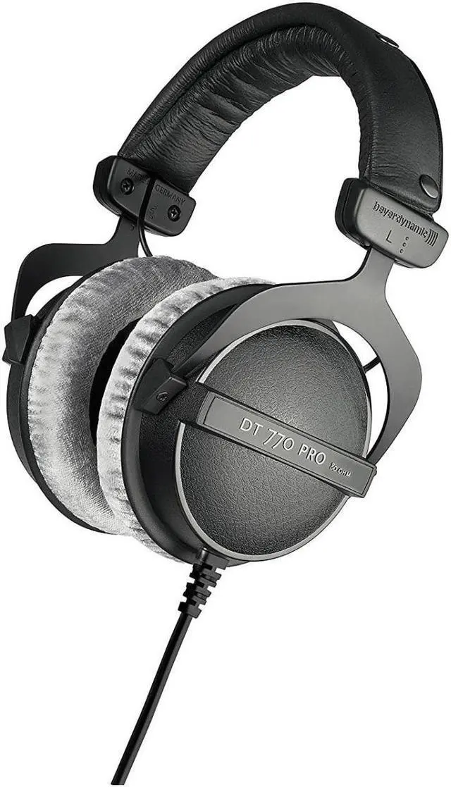 Alt view image 3 of 7 - Beyerdynamic DT 770 PRO 80 Ohm Over-Ear Studio Headphones Bundle