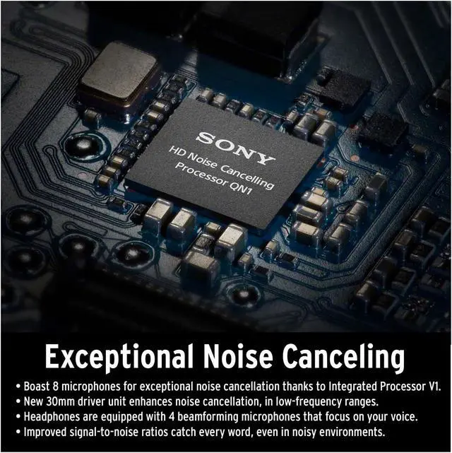 Alt view image 3 of 7 - Sony WH-1000XM5 Wireless Noise Canceling Over-Ear Headphones (Black) Bundle