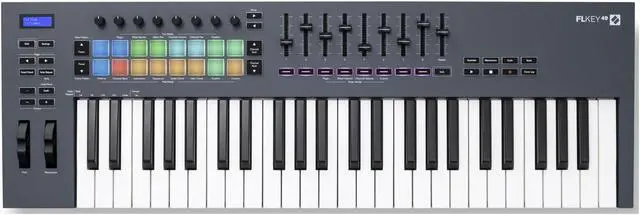 Alt view image 2 of 7 - Novation FLkey 49-Key MIDI Keyboard Controller with Sustain Pedal and 4-Port USB