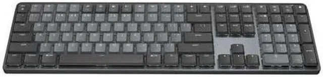 Alt view image 6 of 7 - Logitech MX Mechanical Wireless Illuminated Keyboard with USB Hub