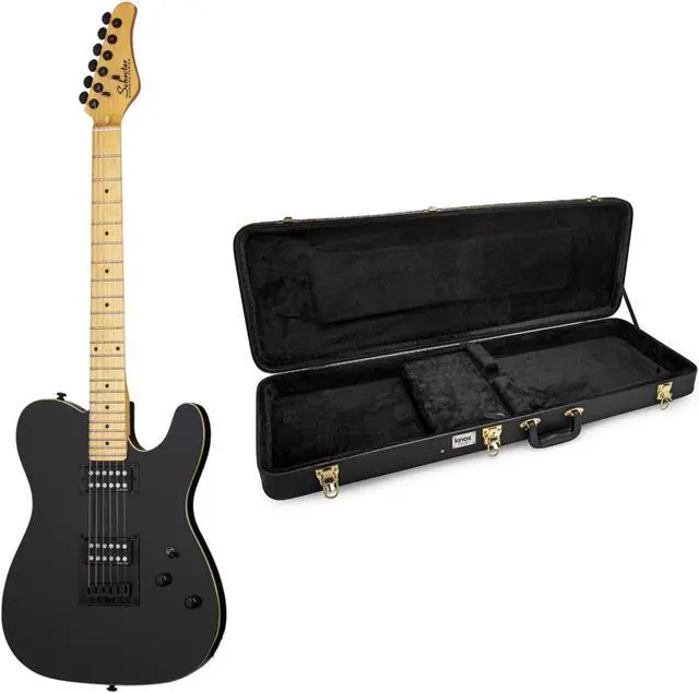 Main image of Schecter PT 6-String Electric Guitar (Right-Handed, Gloss Black) Bundle