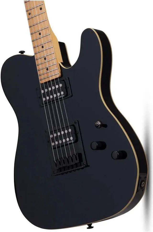 Alt view image 7 of 7 - Schecter PT 6-String Electric Guitar (Right-Handed, Gloss Black) Bundle