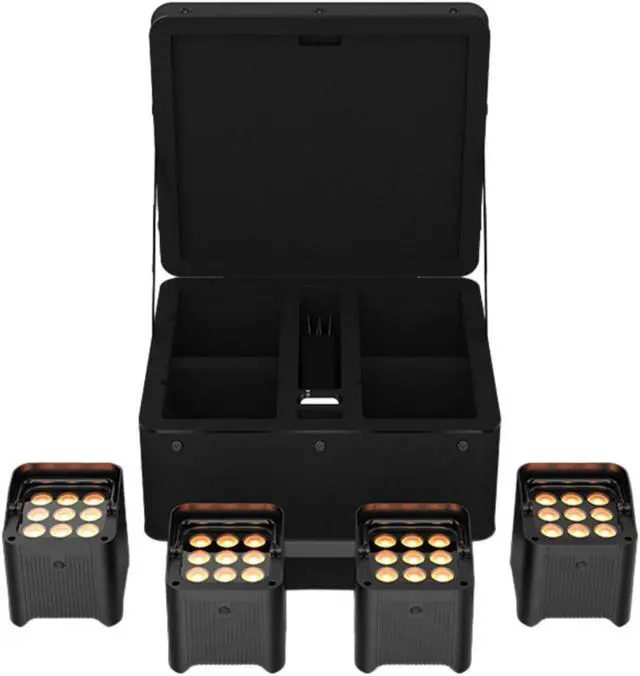 Main image of CHAUVET DJ Freedom Par Q9 X4 Battery-Powered Wireless RGBA LED Par Kit (4-Pack)