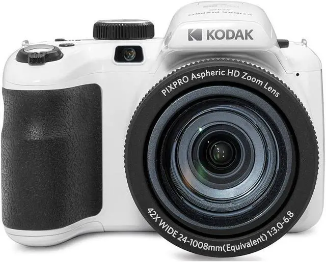 Alt view image 2 of 7 - Kodak PIXPRO AZ425 Astro Zoom Camera (White) with 32GB Card