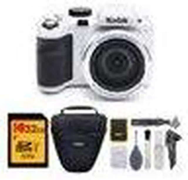 Alt view image 7 of 7 - Kodak PIXPRO AZ425 Astro Zoom Camera (White) with 32GB Card