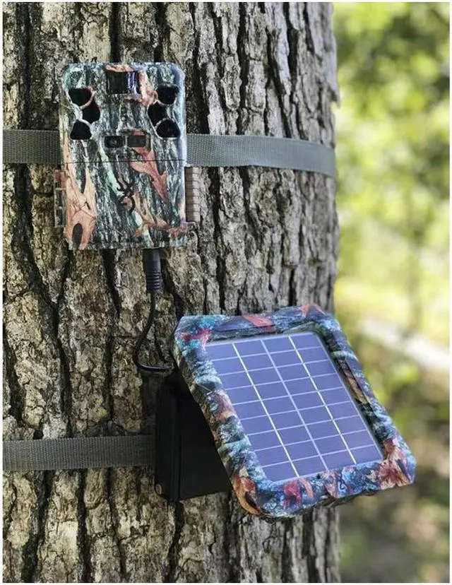 Alt view image 6 of 10 - Browning Trail Cameras Solar Power Pack (Camo)
