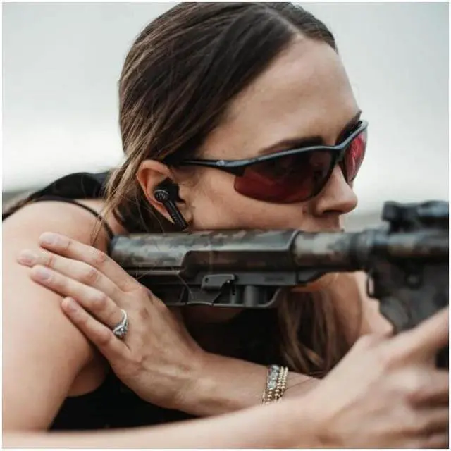 Alt view image 6 of 9 - Walker's Disruptor Noise Canceling Bluetooth Earbuds with Forward Focus Mode