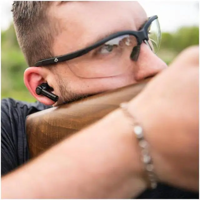 Alt view image 7 of 9 - Walker's Disruptor Noise Canceling Bluetooth Earbuds with Forward Focus Mode
