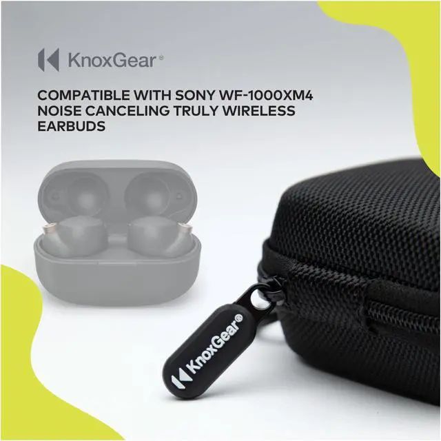 Alt view image 3 of 7 - Knox Gear Earphone Case Compatible with Sony WF-1000XM4 Truly Wireless Earbuds