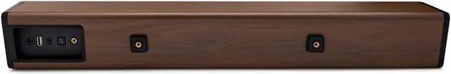 Alt view image 2 of 7 - Knox Gear 60-Watt Compact Wireless 2.0ch Soundbar with Bluetooth 5.0 (Black/Oak)
