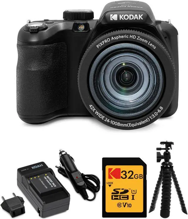 Main image of Kodak PIXPRO AZ425 Astro Zoom 20MP Digital Camera with 32GB SD and Tripod Bundle