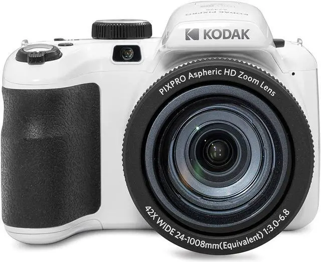 Alt view image 2 of 7 - Kodak PIXPRO AZ425 Astro Zoom 20MP Camera (White) Bundle with Accessory Kit