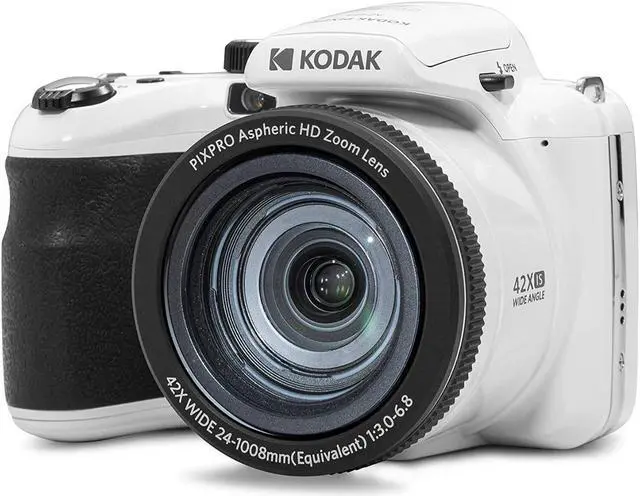 Alt view image 6 of 7 - Kodak PIXPRO AZ425 Astro Zoom 20MP Camera (White) Bundle with Accessory Kit