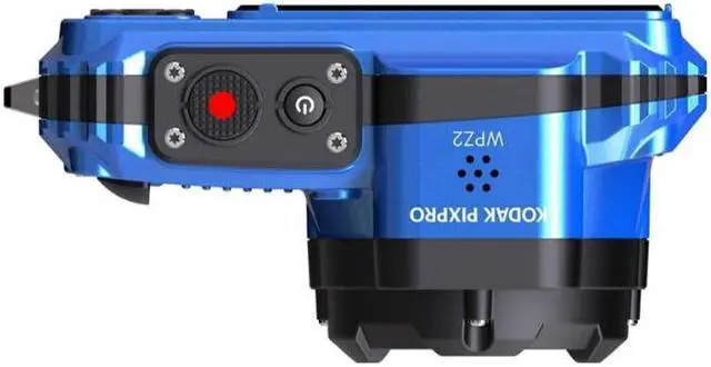 Alt view image 4 of 14 - Kodak PIXPRO WPZ2 Rugged Waterproof 16MP Digital Camera with 4x Zoom (Blue)