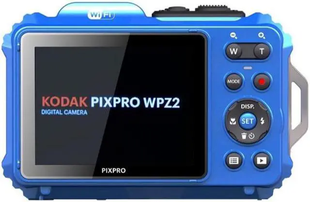 Alt view image 6 of 14 - Kodak PIXPRO WPZ2 Rugged Waterproof 16MP Digital Camera with 4x Zoom (Blue)