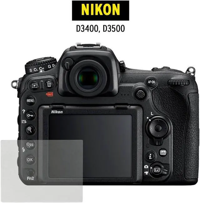 Alt view image 2 of 7 - Koah LCD Ultra Armor Screen Protector for Nikon D3400 and D3500 Series Cameras