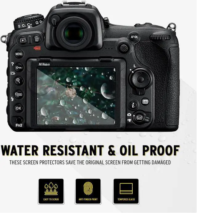 Alt view image 3 of 7 - Koah LCD Ultra Armor Screen Protector for Nikon D3400 and D3500 Series Cameras