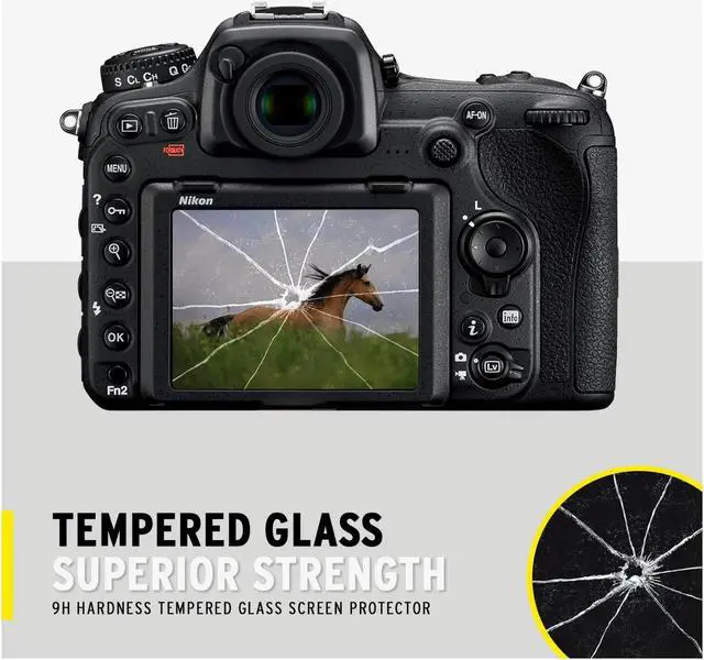Alt view image 6 of 7 - Koah LCD Ultra Armor Screen Protector for Nikon D3400 and D3500 Series Cameras