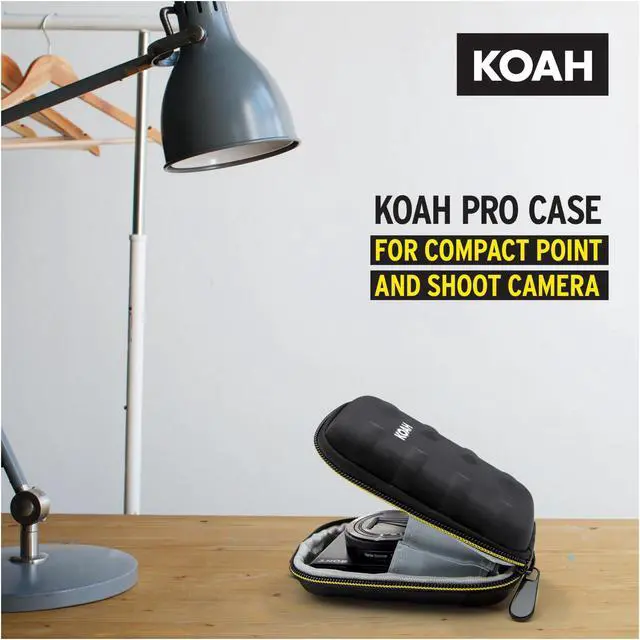 Alt view image 2 of 7 - Koah Case for Compact Point and Shoot Cameras (Black)