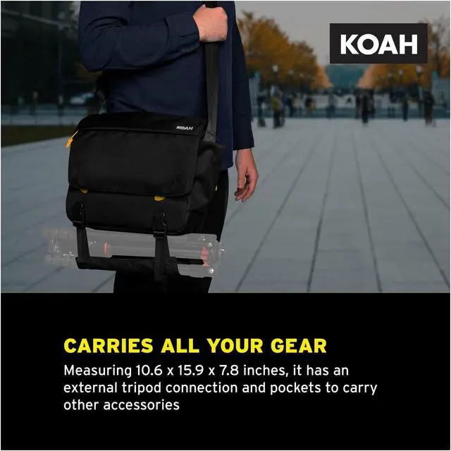 Alt view image 5 of 7 - Koah Fulton Precision Shoulder Messenger Camera Bag