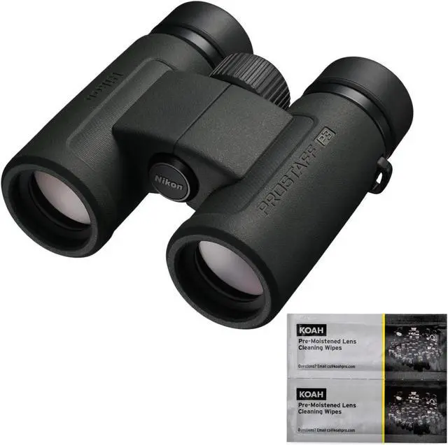 Main image of Nikon Prostaff P3 8X30 Binoculars with Koah Pro Lens Cleaning Wipes Bundle