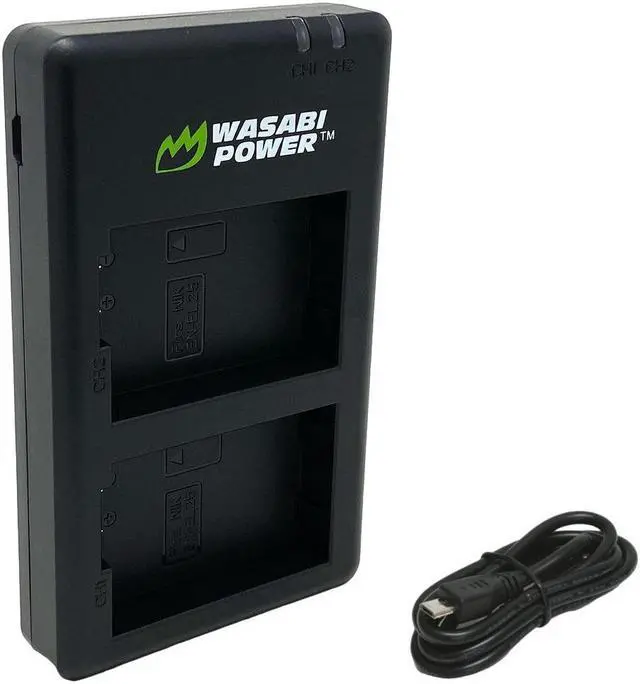 Alt view image 3 of 5 - Nikon EN-EL25 Rechargeable Lithium-Ion Battery 2-Pack with Wasabi Dual Charger