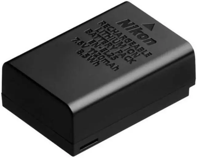 Alt view image 5 of 5 - Nikon EN-EL25 Rechargeable Lithium-Ion Battery 2-Pack with Wasabi Dual Charger