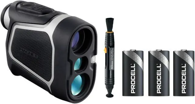 Main image of Nikon 6x22 CoolShot 50i Laser Golf Rangefinder w/Lenses Cleaning System Bundle