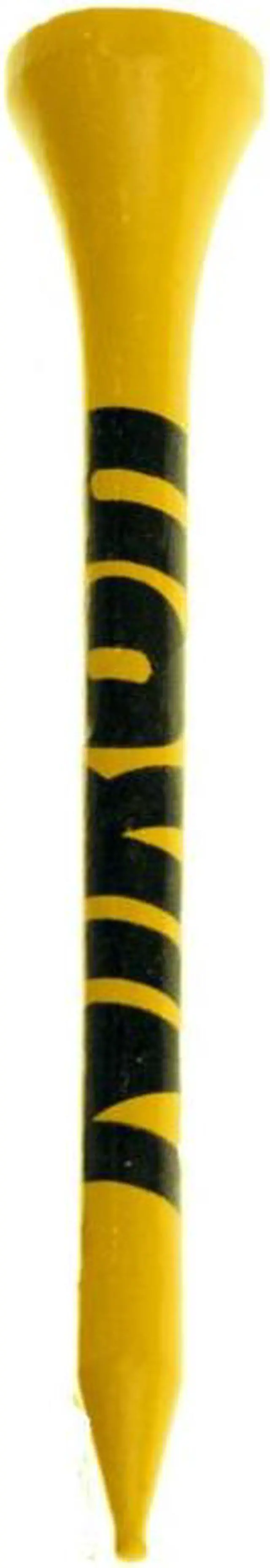 Alt view image 2 of 6 - Nikon NGT-1-WHT 5 Hardwood Construction Golf Tees and Ball Marker(Bright Yellow)