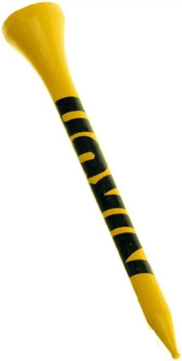 Alt view image 4 of 6 - Nikon NGT-1-WHT 5 Hardwood Construction Golf Tees and Ball Marker(Bright Yellow)